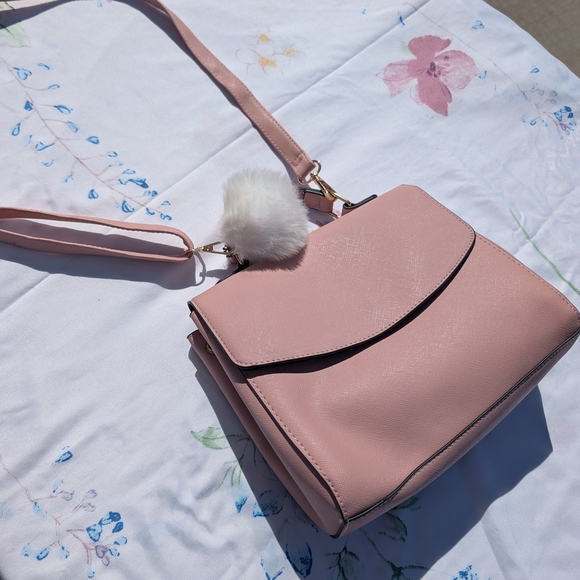 Handbags - Elegant Pink Shoulder Bag
